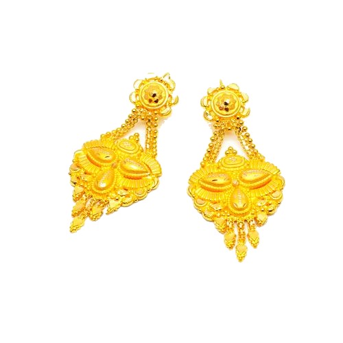 Hanging lappa earrings from VKN’s published collection